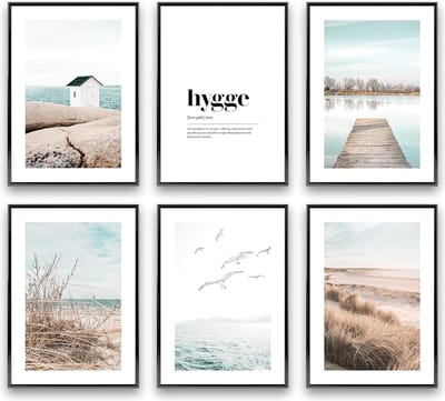 fotolijst \ Fotolijst Set - wanddecoratie / muurdecoratie set of 6 in DIN A3 (30 x 42 cm