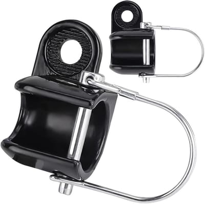Fietskar Koppeling - Fietsaanhanger Bevestiging - Aanhanger Vervoer - Stalen Bekerhouder - 69mm x 39mm - Zwart