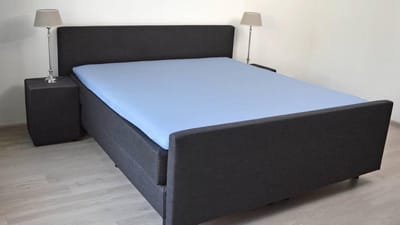 Snoozing - Topper - Hoeslaken  - Eenpersoons - 70x200 cm - Percale katoen - Hemel