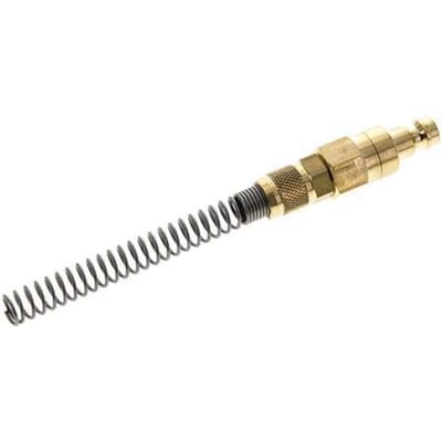 Messing DN 5 Luchtkoppeling Insteeknippel 4x6 mm Push-On Buigbescherming Double Shut-Off - CLP5-NPS-B-SV-4