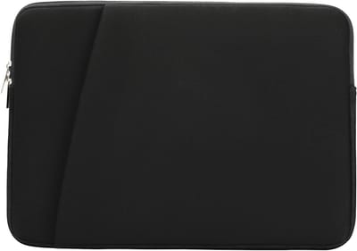 Laptop Sleeve voor 13-14 Inch Laptops, Zachte Gevoerde Bescherming voor MacBook en Chromebook met Extra Pocket, Zwart