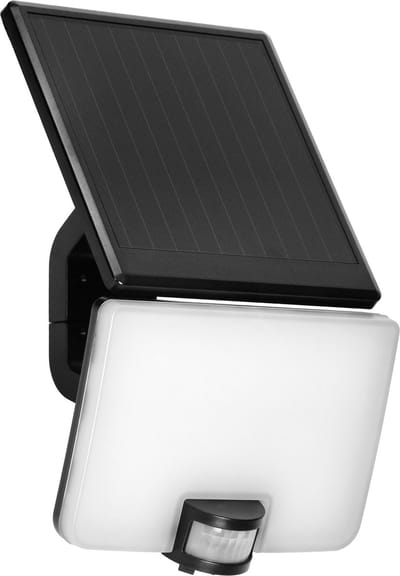Buitenlamp met Bewegingssensor SOLIS – Solar Tuinverlichting 4000K – Buitenverlichting op Zonne-energie met IP54 - Muurlamp 1200lm – Wandlamp buiten IK06 - Zwart