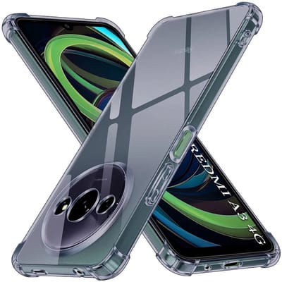 Hoesje geschikt voor Xiaomi Redmi A3/A3x - Techsuit Shockproof Silicone Back Cover - Zwart