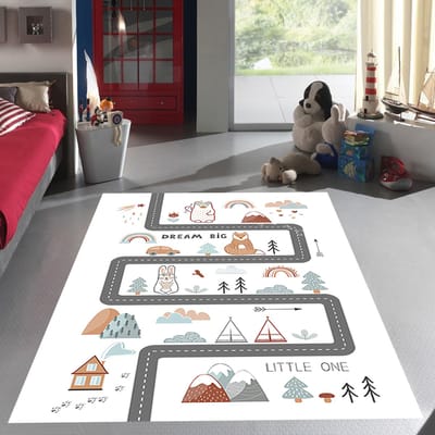Vloerkleed Kinderkamer - Speelkleed Baby - Speelmat - Speeltapijt - Tapijt voor Kinderkamer - 150*80 cm