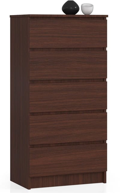 Ladekast K60 met 5 Lades / AKORD Furniture Factory / Venge / 60 x 121 x 40 cm
