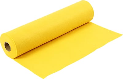 Hobbyvilt, B: 45 cm, dikte 1,5-2 mm, 180-200 gr, geel, 5 m/ 1 rol | Hobby vilt