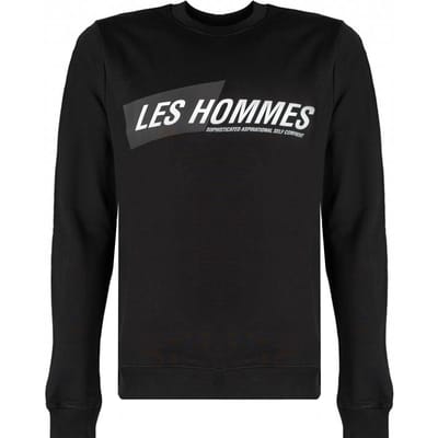 Les Hommes blouse Mannen zwart