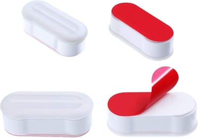 Toiletbril bumpers - Universele buffers - Stabiliseren toiletzitting - Sterke lijm - 4 of 8 stuks - Wit