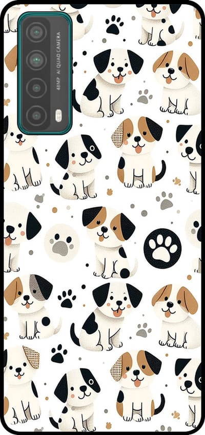 Smartphonica Telefoonhoesje Geschikt voor Huawei P Smart (2021) met honden opdruk - TPU backcover case dog design geschikt voor Huawei P Smart (2021)