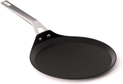 Crêpe pan - Pannenkoekenpan Koekenpan - Pannenkoeken Bakken - Gegoten Aluminium - 28 cm - Zwart