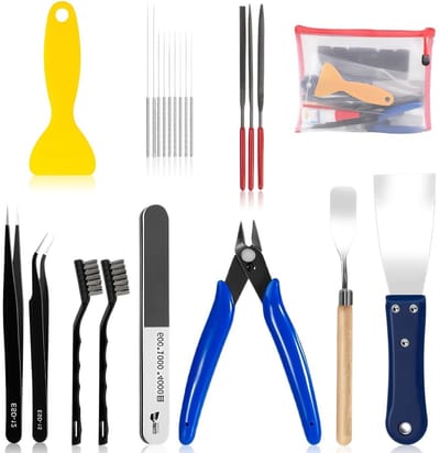 Complete 3D Printer Tool Set met Deburrer, Tweezers, Spatula en Reinigingsborstels voor Onderhoud en Verbetering van 3D Prints