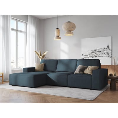 3.5-zitshoekbank Carlo links ribstof | Milo Casa