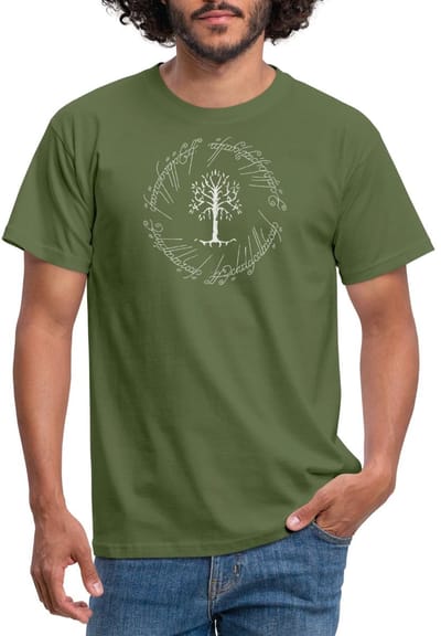 The Lord Of The Rings De Witte Boom Van Gondor T-Shirt Heren