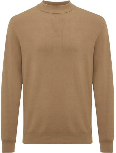 SAINT Stretch turtleneck Light brown (TRKWIE046 - 401)