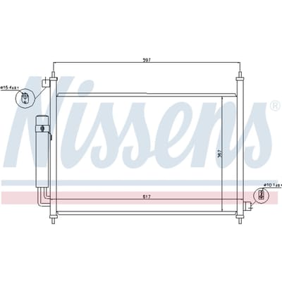 Condensor, airconditioning NISSENS 940064