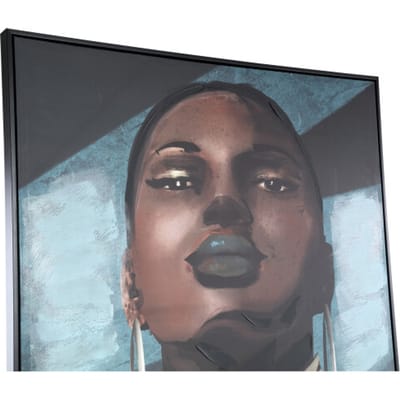 PTMD Wandpaneel Muniba - 143x4x103 cm - Polyester - Blauw