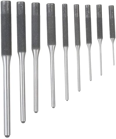 Gereedschapsset - Slagpennen set - Precisie reparaties - 9-delig chroom vanadium - 17.5 cm lengte