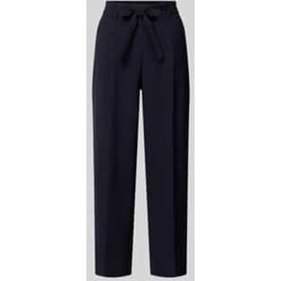 regular fit stoffen broek met riem