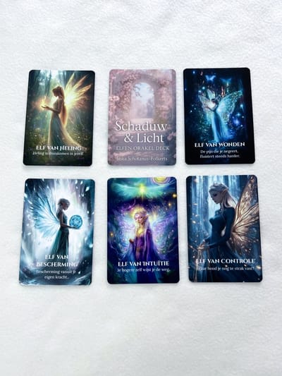 Orakelkaarten – Schaduw & Licht Elfen Deck – 50 kaarten voor zelfinzicht, heling en spirituele groei - Spirituele kaartenset van Siska Schotanus-Folkerts Nederlands