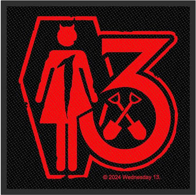 Wednesday 13 - Casket Patch - Zwart