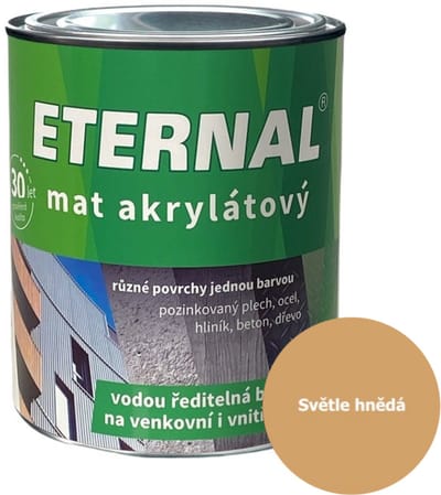 Eternal MAT Acryl 0,7 kg, 019 Lichtbruin