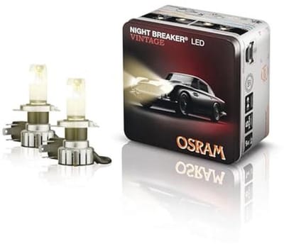 LED Vintage H4 Verlichting voor Klassieke Auto's - Tot 330% Meer Helderheid, Warmwitte Kleurtemperatuur