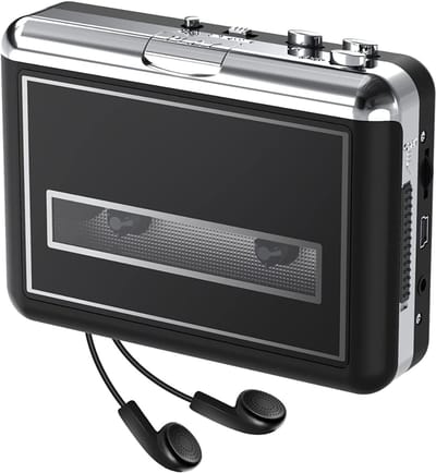 SNJY® Walkman - Casette Speler - Cassette Recorder - Zwart
