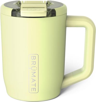 Lekvrije Geïsoleerde Koffiemok met Hendel en Deksel - Roestvrij Staal Reis Mok