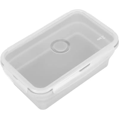 Opvouwbare Lunchbox 1200ml Grijs - BPA-vrij & Lekvrij