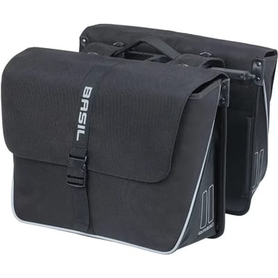 Basil Forte Dubbele Fietstas MIK - 35 Liter - Zwart