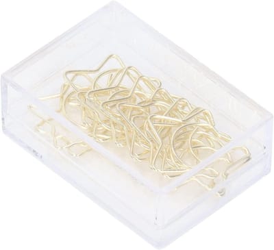 Kledingstand in Ster en Maan Vorm Gouden Paperclips voor Kantoor, School en Archivering