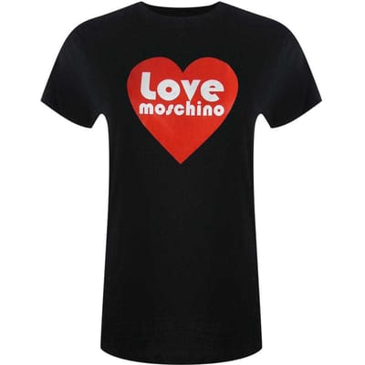 Love Moschino Dames/dames Katoenen T-shirt (Zwart)