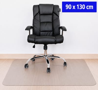 ValeDelucs Bureaustoelmat PVC - Vloerbeschermer Vloermat Bureaustoel Mat - Stoelmat beschermt harde vloeren - 90x130 cm - Transparant