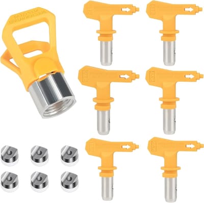 Reversible Spray Points voor Airless Verfspuit, Geschikt voor Model 515/517/519/521/523/525, Perfect voor Professionele Verfprojecten en Nauwkeurige Verfafwerking