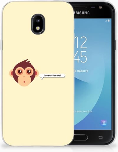 TPU Hoesje voor Samsung Galaxy J3 2017 Telefoonhoesje met Naam Monkey