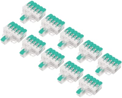 Dailygoody - 1 in 5 Draadconnectoren - Elektrische Verbindingsconnectoren - Ideaal voor Huishoudelijke Apparaten - 10-20AWG - Betrouwbare Aansluitinge