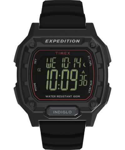 Timex Expedition North Ridge TW4B34400 Horloge - Siliconen - Zwart - Ø 43 mm