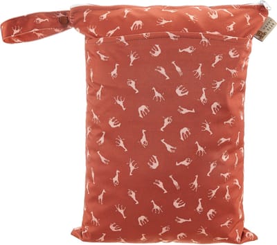 HappyBear | Wetbag - Savanna | Luiertas | Twee waterdichte vakken | Met ophanglus