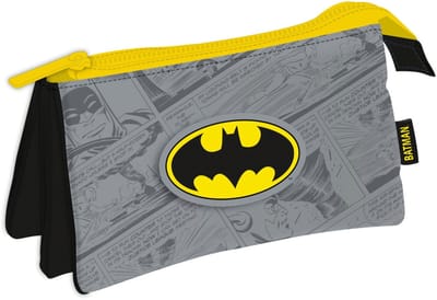 Batman Grey 3-compartiment pennenetui 21 cm