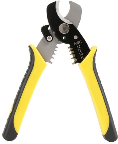 Dailygoody - Wire Cutting Stripper - Kabelstripper - 2 in 1 functie - Geel - Snijd en strip eenvoudig - Geschikt voor elektriciens - Ergonomisch