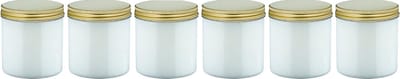 Luxe Verzorgende Bodyscrub-Gel Berken - 400 gram - Pot met gouden deksel - set van 6 stuks - Hydraterende Lichaamsscrub