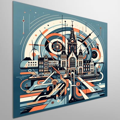 Kunstprint | Wanddecoratie | Dibond | 100 × 100 cm