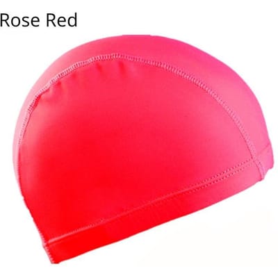 1 stuks effen kleur stoffen badmuts voor heren en dames lang haar nylon stoffen hoed vrije maat voor heren en dames effen kleur