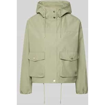 regular fit parka van katoenmix