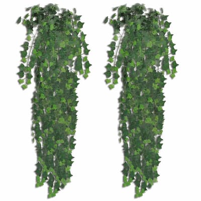 vidaXL - Kunststruiken - klimop - 4 - st - 90 - cm - groen