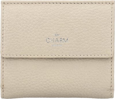 Charm London Washington Portemonnee Dames - Wallet voor Dames - Portefeuille van 100% Leder - Crème