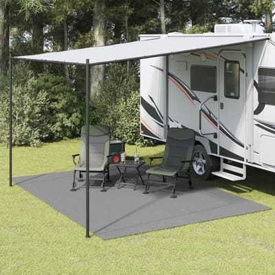 vidaXL - Tenttapijt - 4x3 - m - antracietkleurig