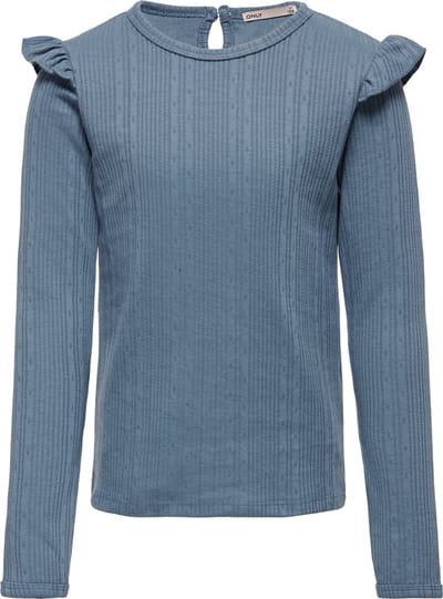 ONLY KOGMIMI LS FRILL TEE WVN Dames T-shirt - Maat 152