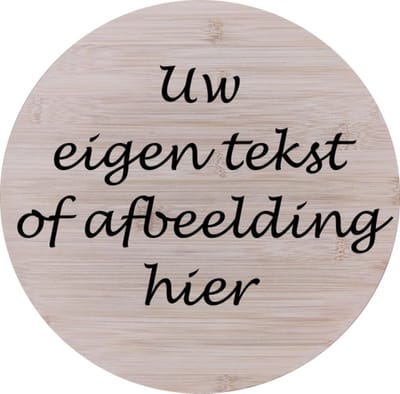 Bamboe hout Draaiplateau - Gepersonaliseerd met uw eigen tekst - 40cm - kaasplank - tapasplank