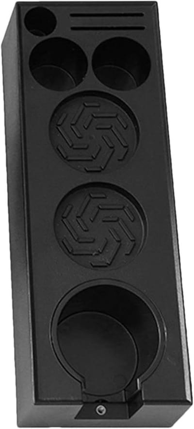 Espresso Station - Koffie Accessoires - Aanrecht Organisatie - Robuuste Constructie - 28 cm Breed - Zwart